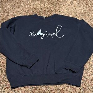 Black Magical Crewneck Sweater